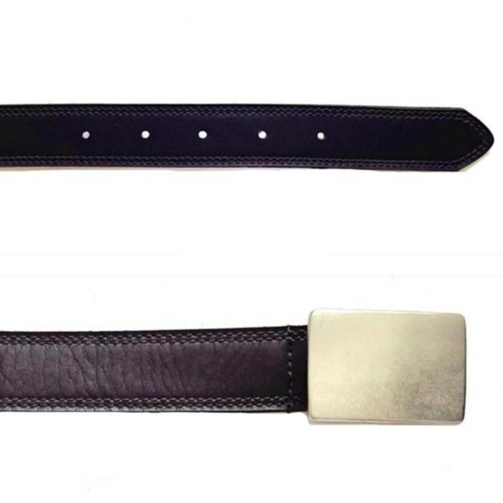NWOT! Brown Belt w/ Brushed Silver Metal Hardware!